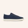 Sneakers | Heschung Court-Sneakers Petrol Kalfssuede